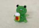 ガラス 生ビールカエル