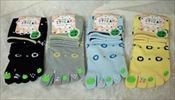 飴と雨5本指クルーソックス(全4カラー)