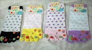 カエルとバスケットボール5本指ソックス(全4カラー)